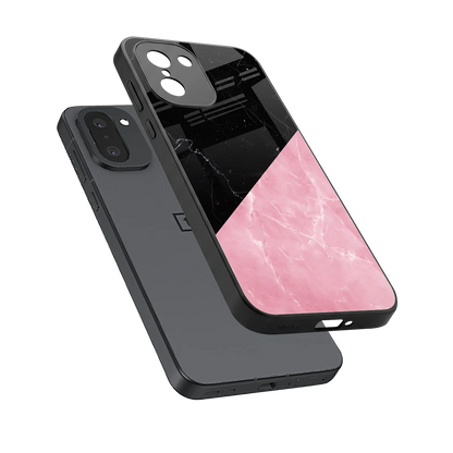 Obsidian Rose sleek oneplus 15r cover with tempered glass back and TPU edges