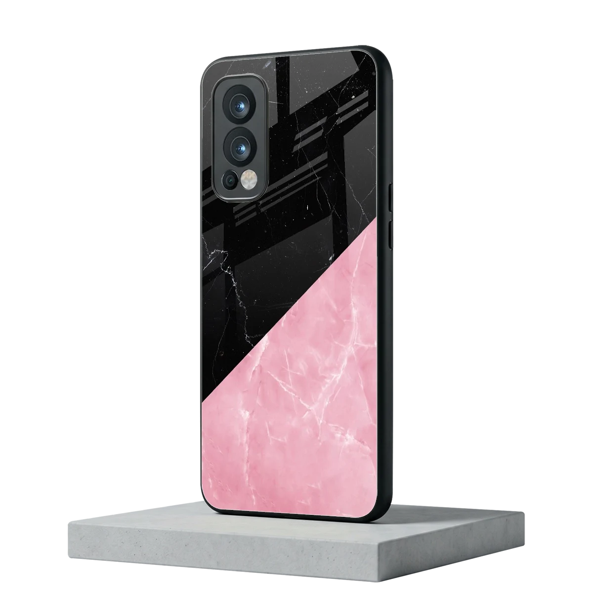 Obsidian Rose oneplus nord 2 mobile cover | shockproof glass phone case