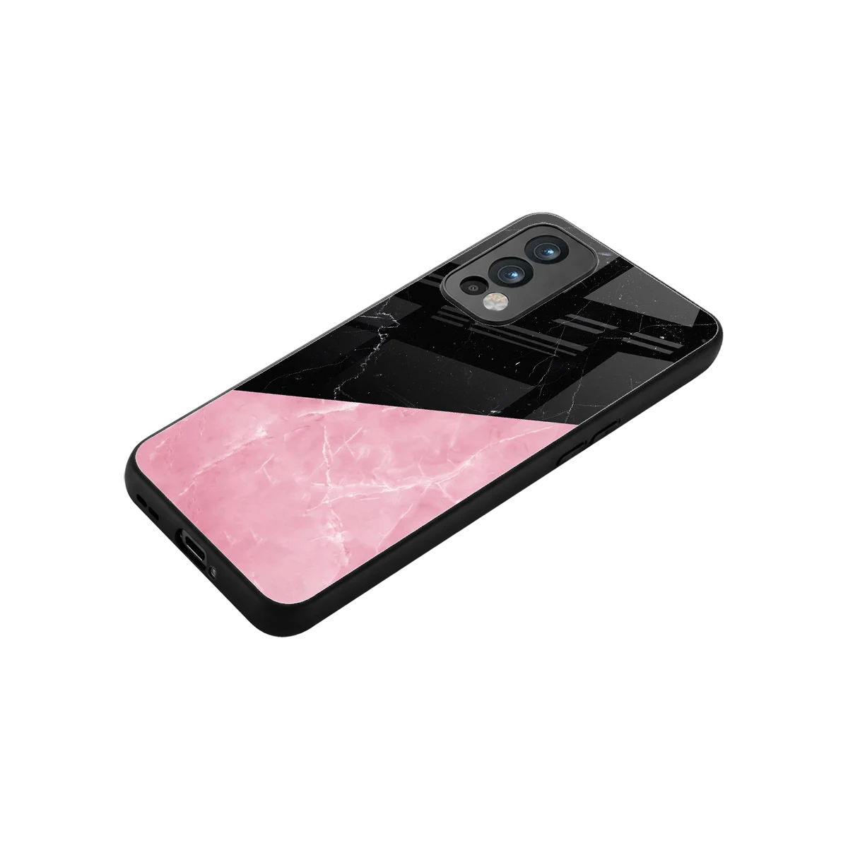 Obsidian Rose stylish phone case for oneplus nord 2 | glossy glass and slim fit