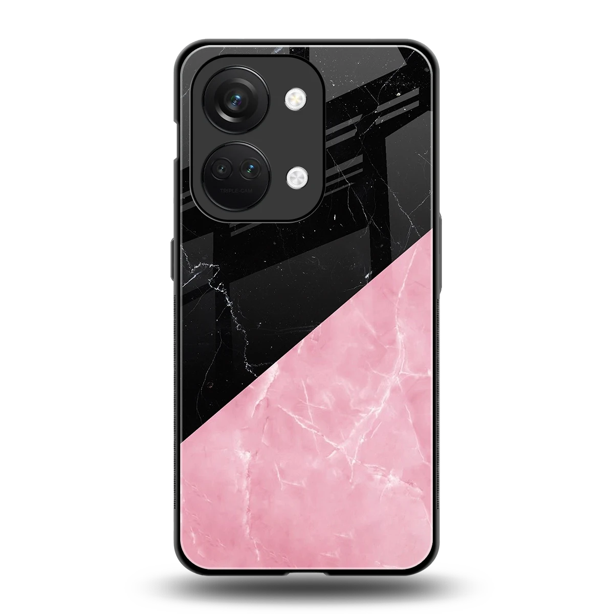 Obsidian Rose back phone cover | glass case for oneplus nord 3