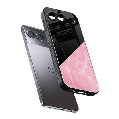 Obsidian Rose sleek oneplus nord 4 cover with tempered glass back and TPU edges