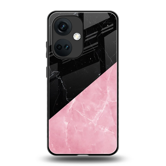 Obsidian Rose back phone cover | glass case for oneplus nord ce 3