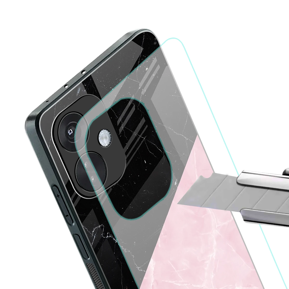 Obsidian Rose stylish phone case for oneplus nord ce 3 | glossy glass and slim fit