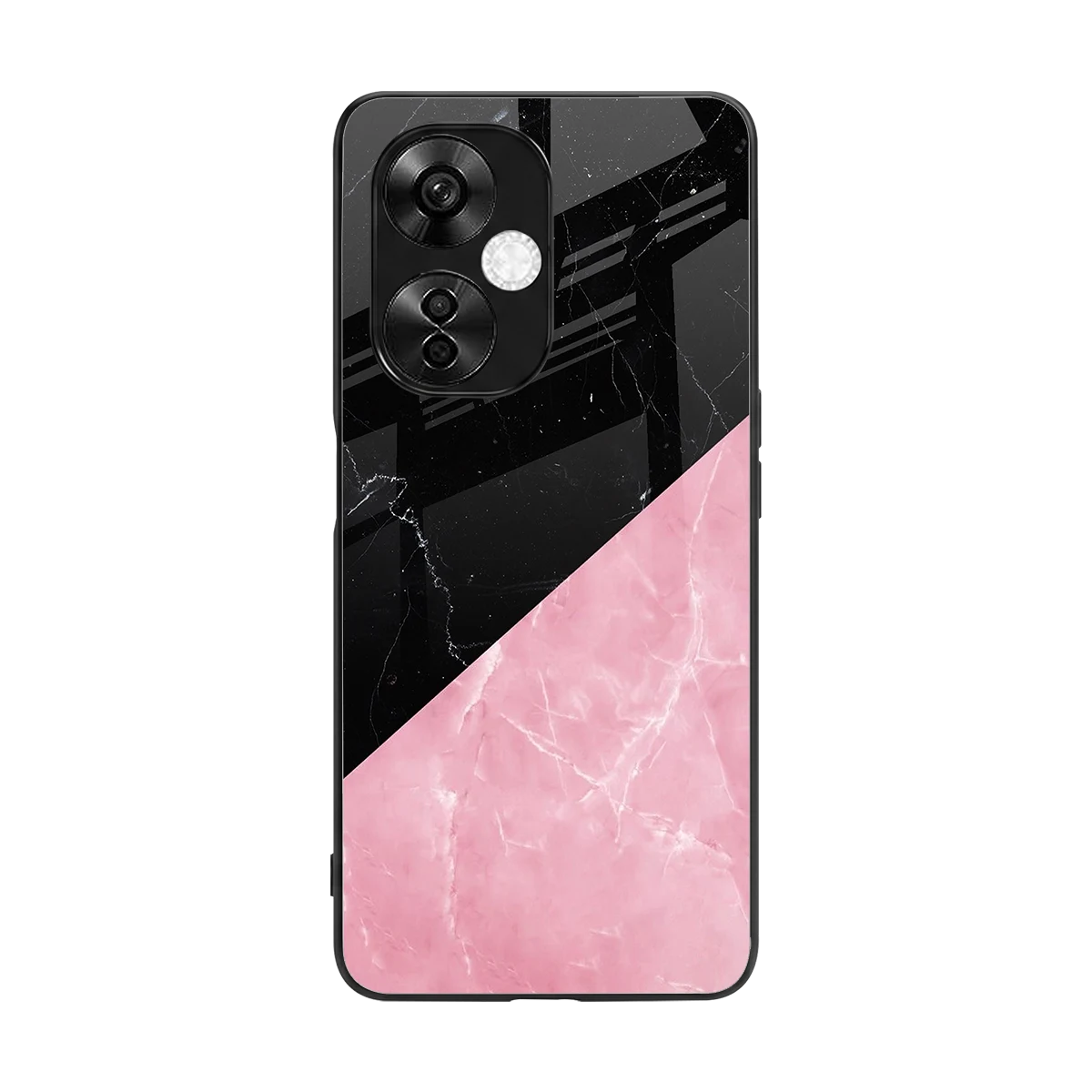 Obsidian Rose back phone cover | glass case for oneplus nord ce 3 lite