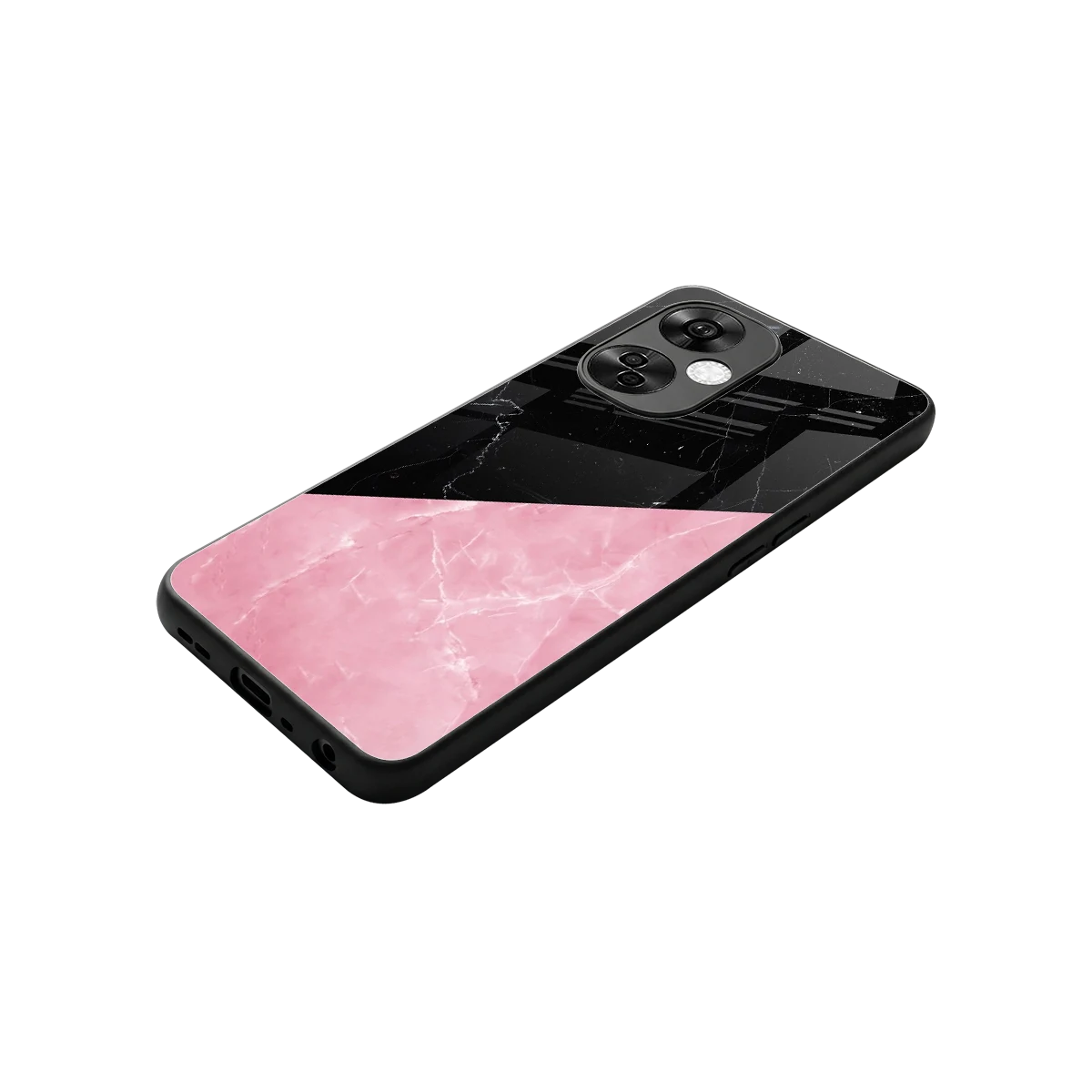 Obsidian Rose stylish phone case for oneplus nord ce 3 lite | glossy glass and slim fit