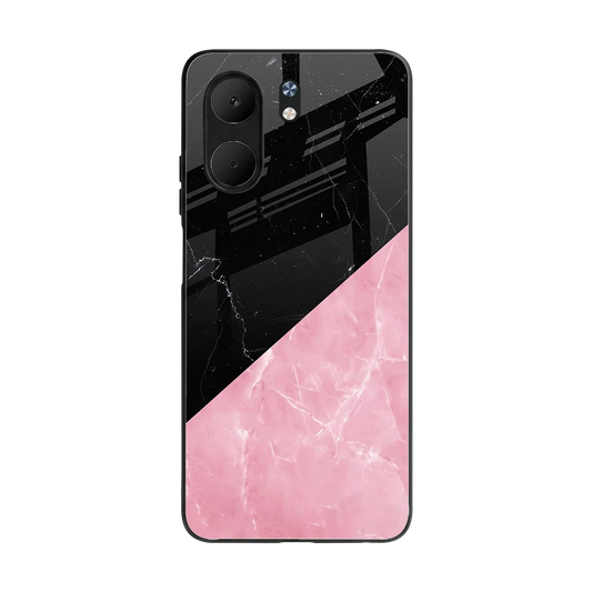 Obsidian Rose back phone cover | glass case for oppo a5x 5g