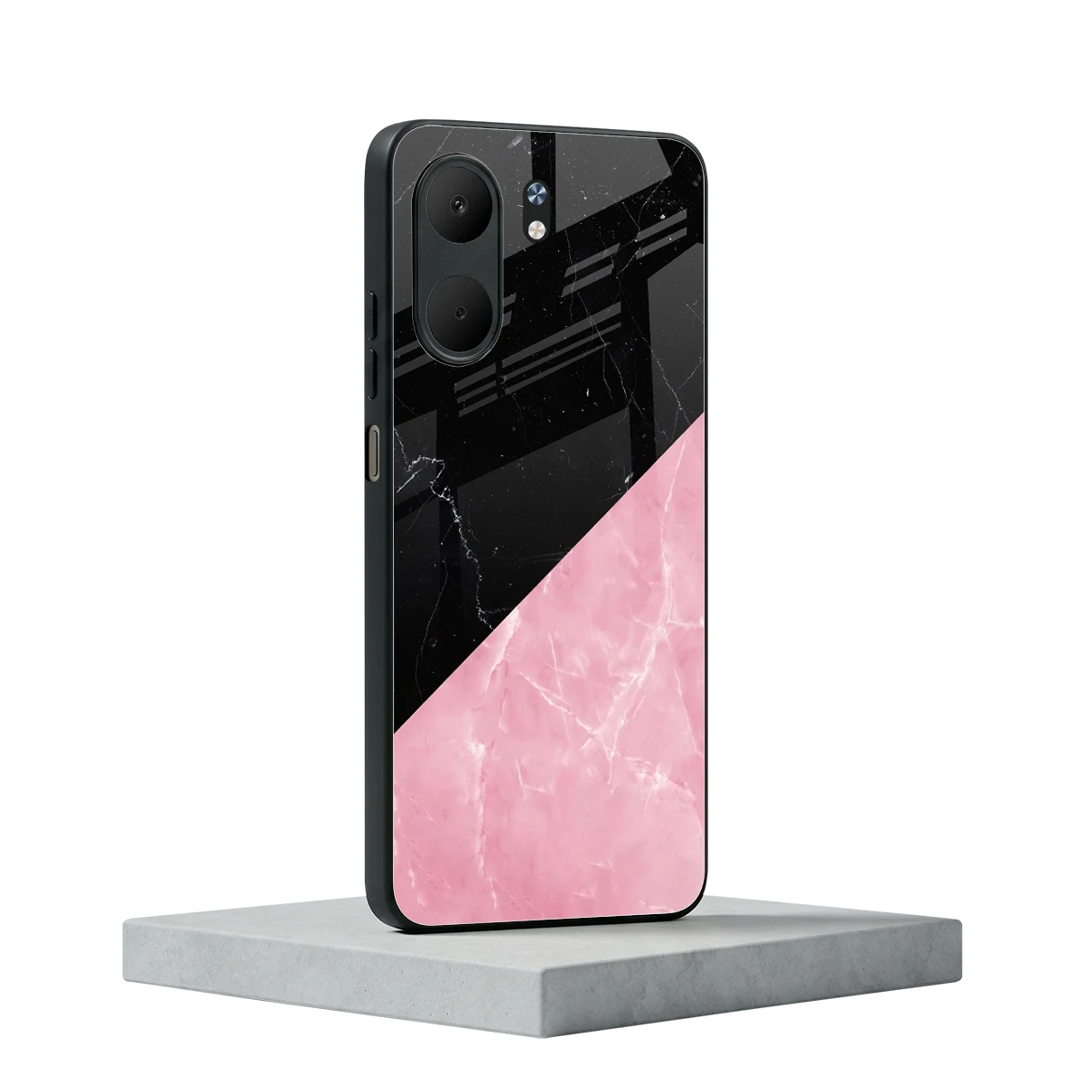 Obsidian Rose oppo a5x 5g mobile cover | shockproof glass phone case