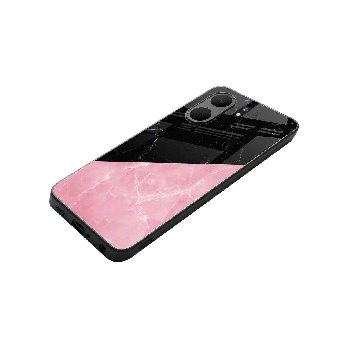 Obsidian Rose stylish phone case for oppo a5x 5g | glossy glass and slim fit
