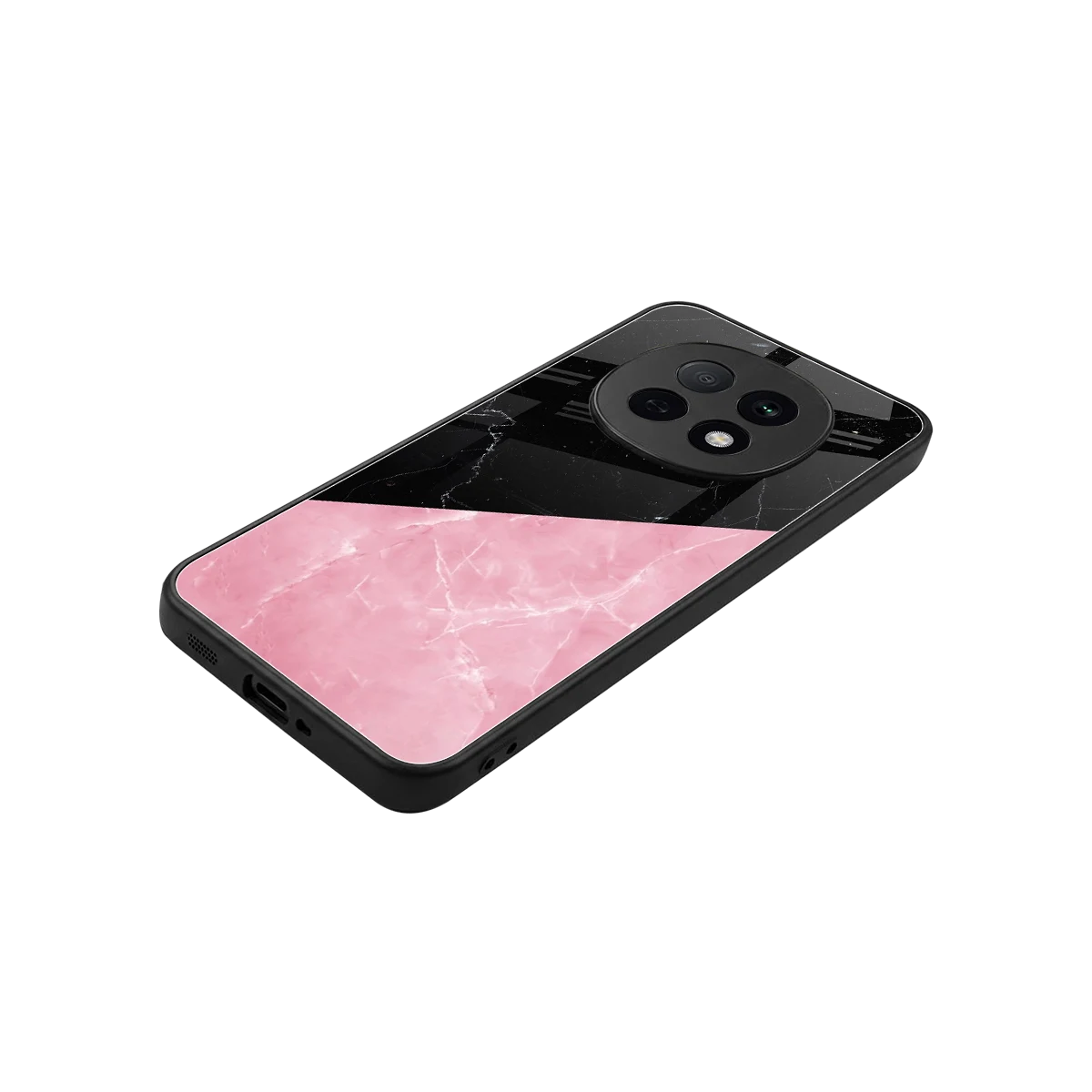 Obsidian Rose stylish phone case for oppo f29 pro 5g | glossy glass and slim fit
