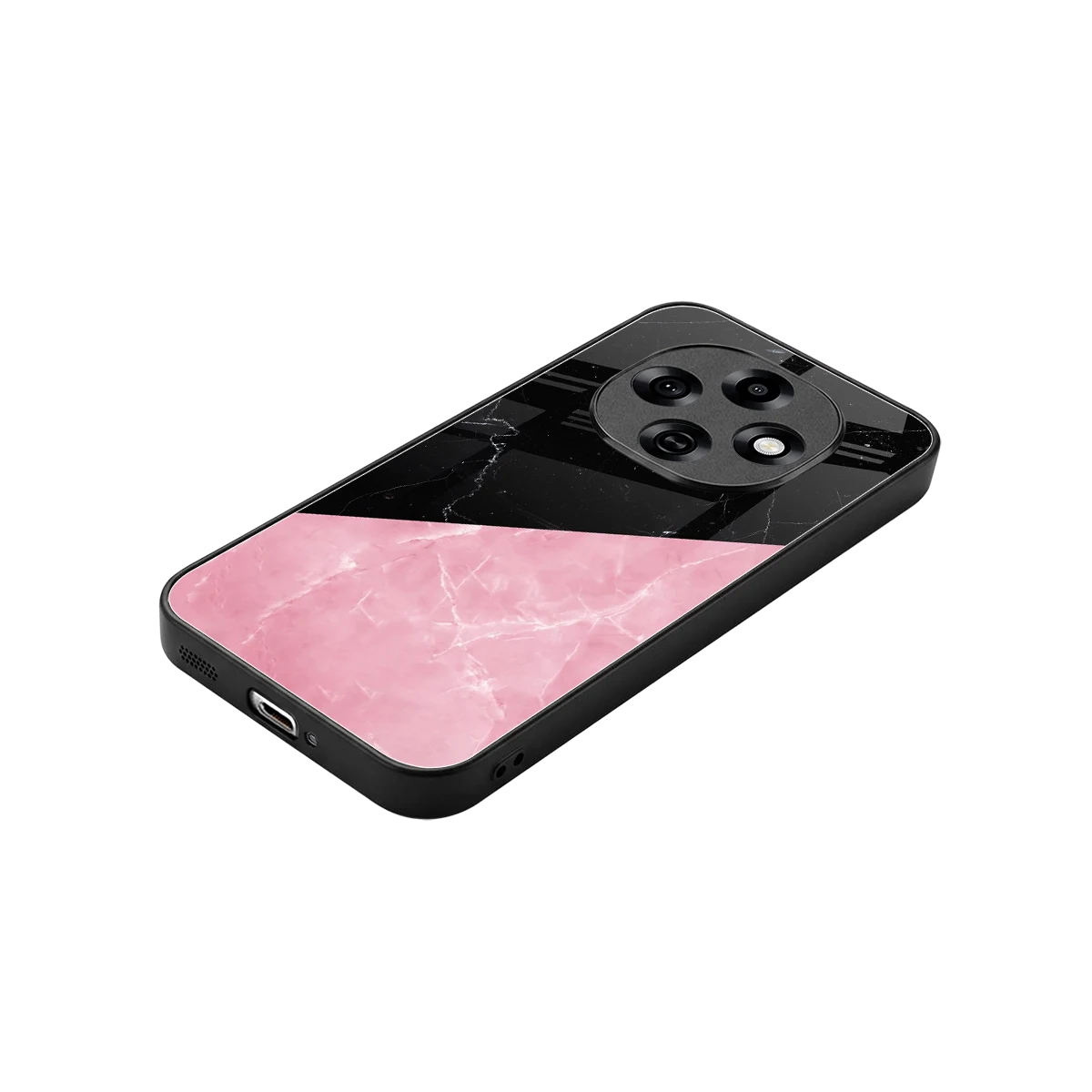 Obsidian Rose stylish phone case for oppo f31 pro 5g | glossy glass and slim fit