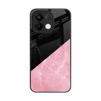 Obsidian Rose back phone cover | glass case for oppo k13 5g