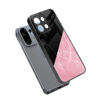 Obsidian Rose sleek oppo k13 5g cover with tempered glass back and TPU edges