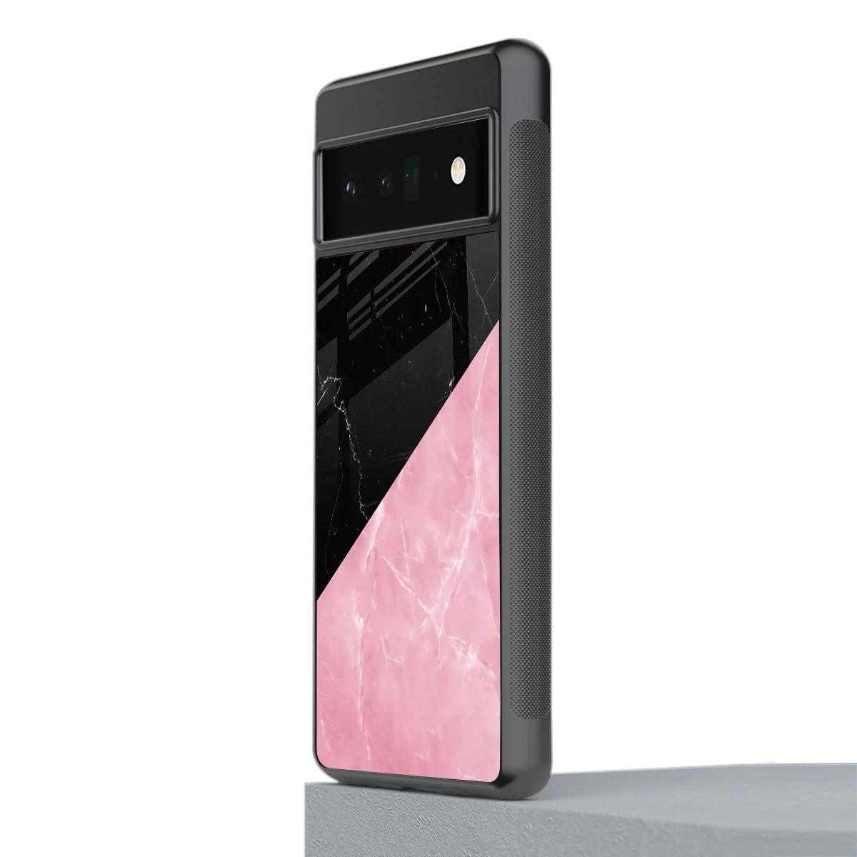 Obsidian Rose stylish phone case for google pixel 6 pro | glossy glass and slim fit