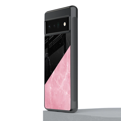 Obsidian Rose stylish phone case for google pixel 6 pro | glossy glass and slim fit