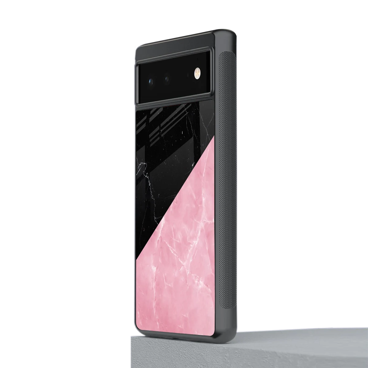 Obsidian Rose stylish phone case for google pixel 6 | glossy glass and slim fit