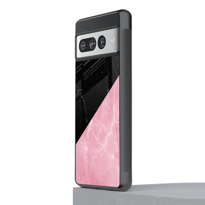 Obsidian Rose stylish phone case for google pixel 7 pro | glossy glass and slim fit