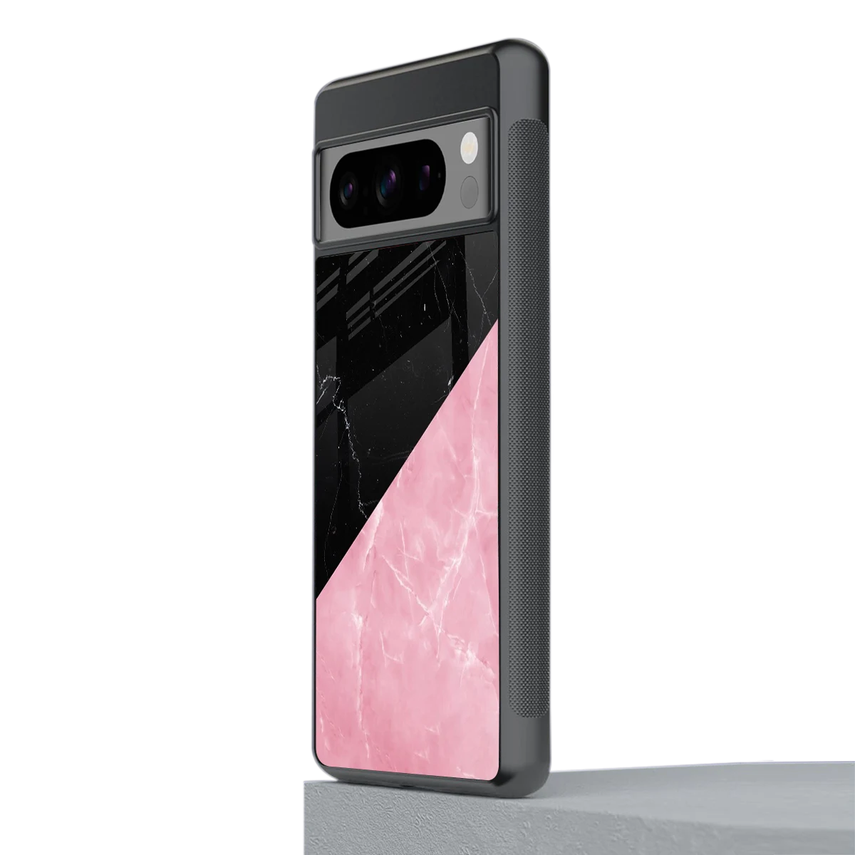 Obsidian Rose stylish phone case for google pixel 8 pro | glossy glass and slim fit