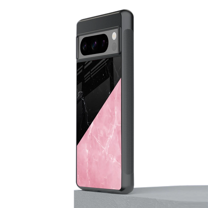 Obsidian Rose stylish phone case for google pixel 8 pro | glossy glass and slim fit
