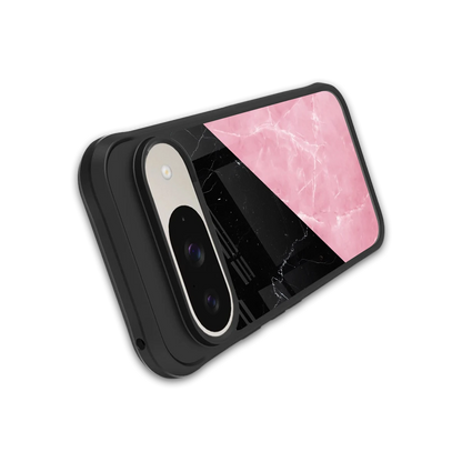 Obsidian Rose stylish phone case for google pixel 9 | glossy glass and slim fit