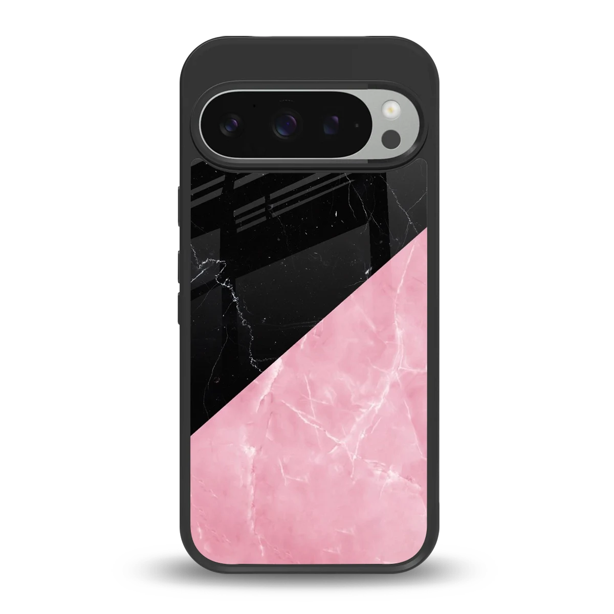 Obsidian Rose back phone cover | glass case for google pixel 9 pro