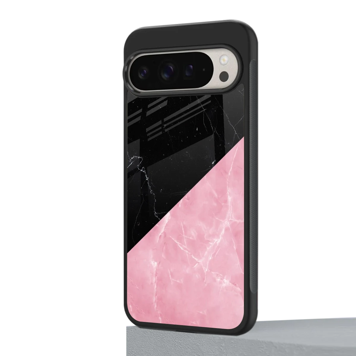 Obsidian Rose google pixel 9 pro xl mobile cover | shockproof glass phone case