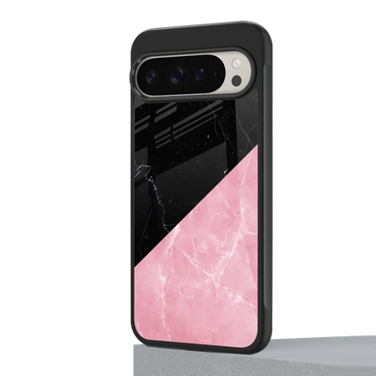 Obsidian Rose google pixel 9 pro xl mobile cover | shockproof glass phone case