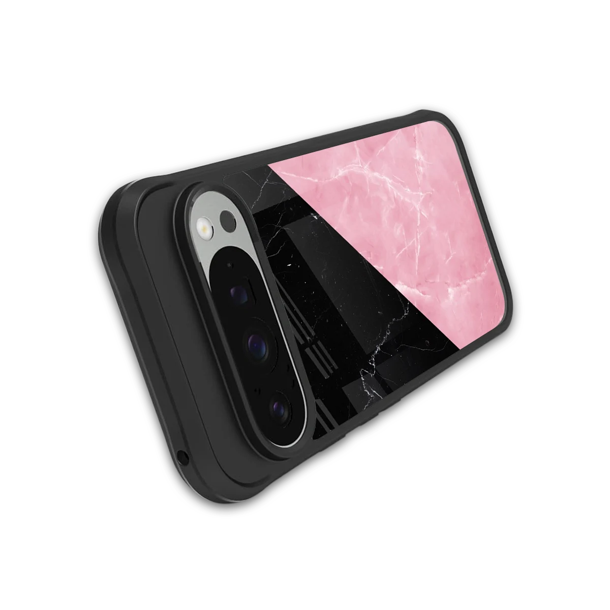 Obsidian Rose stylish phone case for google pixel 9 pro xl | glossy glass and slim fit