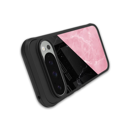 Obsidian Rose stylish phone case for google pixel 9 pro xl | glossy glass and slim fit