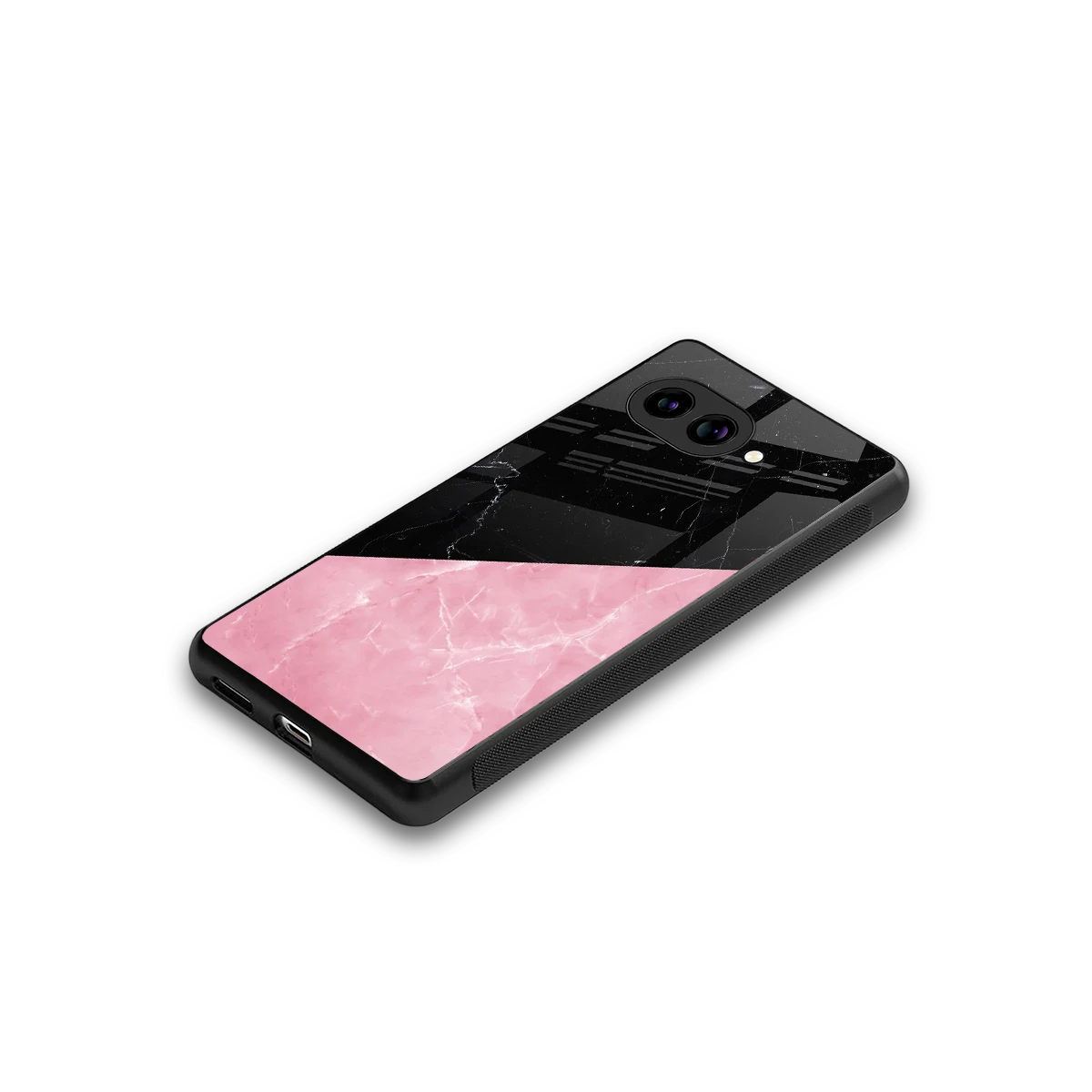 Obsidian Rose stylish phone case for google pixel 9a | glossy glass and slim fit
