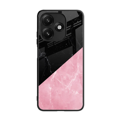 Obsidian Rose back phone cover | glass case for redmi 12 5g