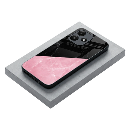Obsidian Rose stylish phone case for redmi 12 5g | glossy glass and slim fit