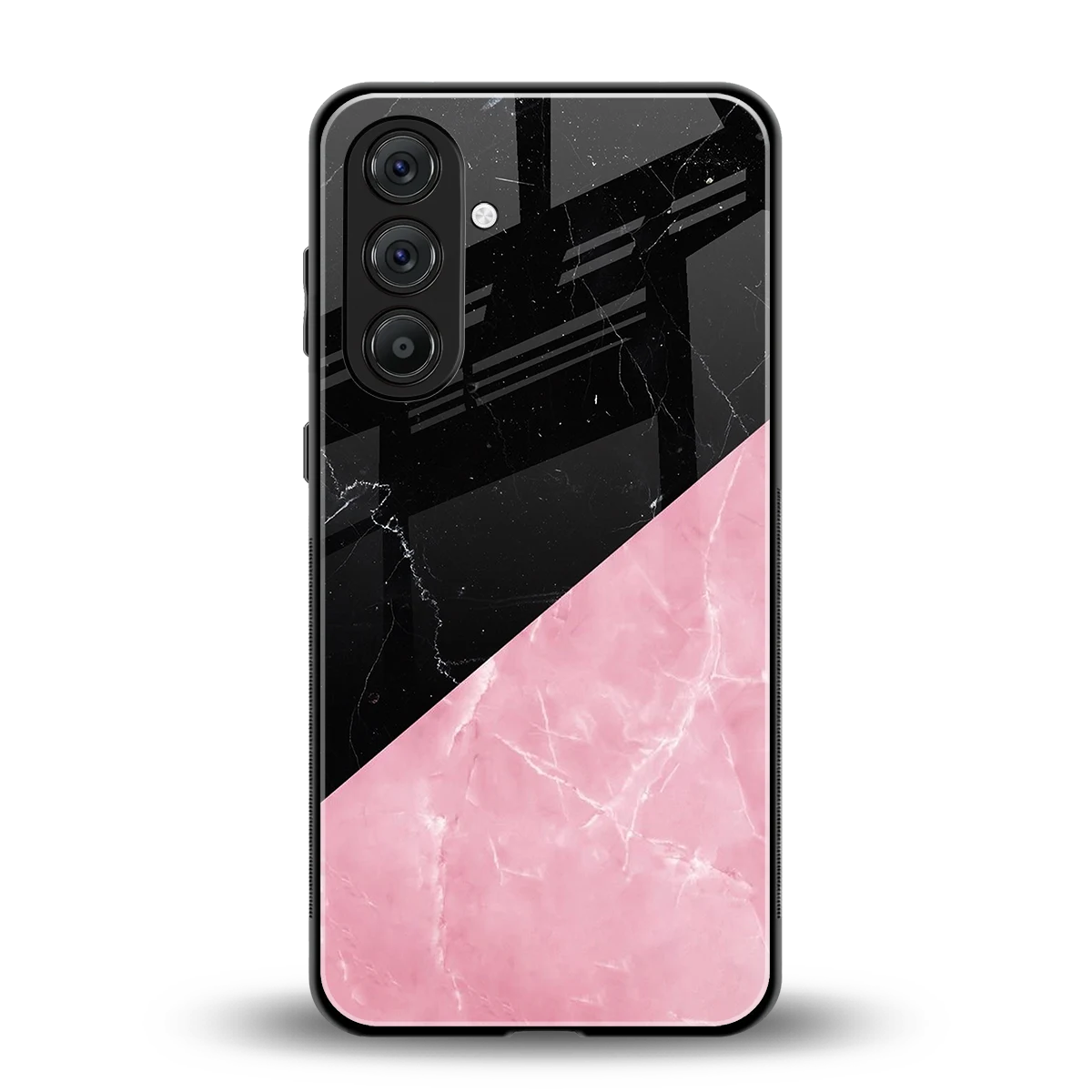 Obsidian Rose back phone cover | glass case for samsung galaxy a55 5g