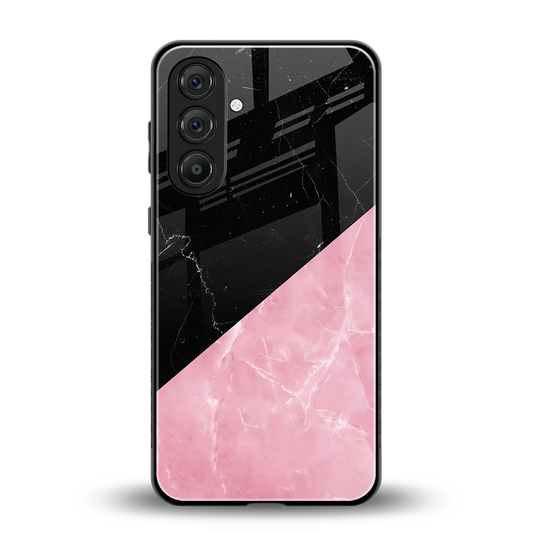 Obsidian Rose back phone cover | glass case for samsung galaxy a56 5g