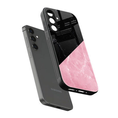 Obsidian Rose sleek samsung galaxy a55 5g cover with tempered glass back and TPU edges