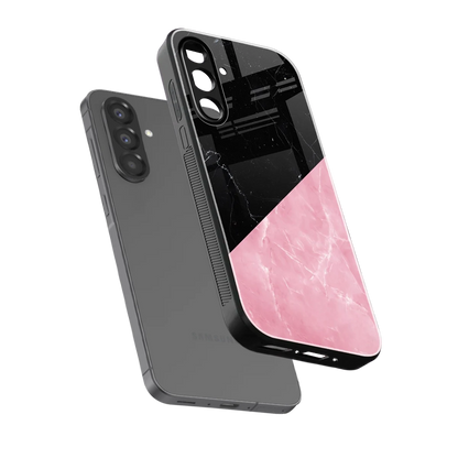 Obsidian Rose sleek samsung galaxy a36 5g cover with tempered glass back and TPU edges