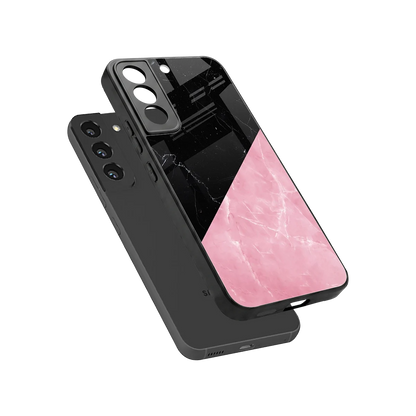 Obsidian Rose sleek samsung galaxy s22 cover with tempered glass back and TPU edges