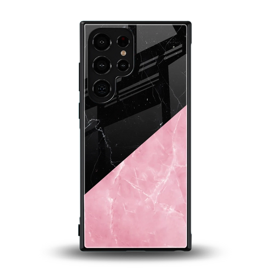 Obsidian Rose back phone cover | glass case for samsung galaxy s23 ultra