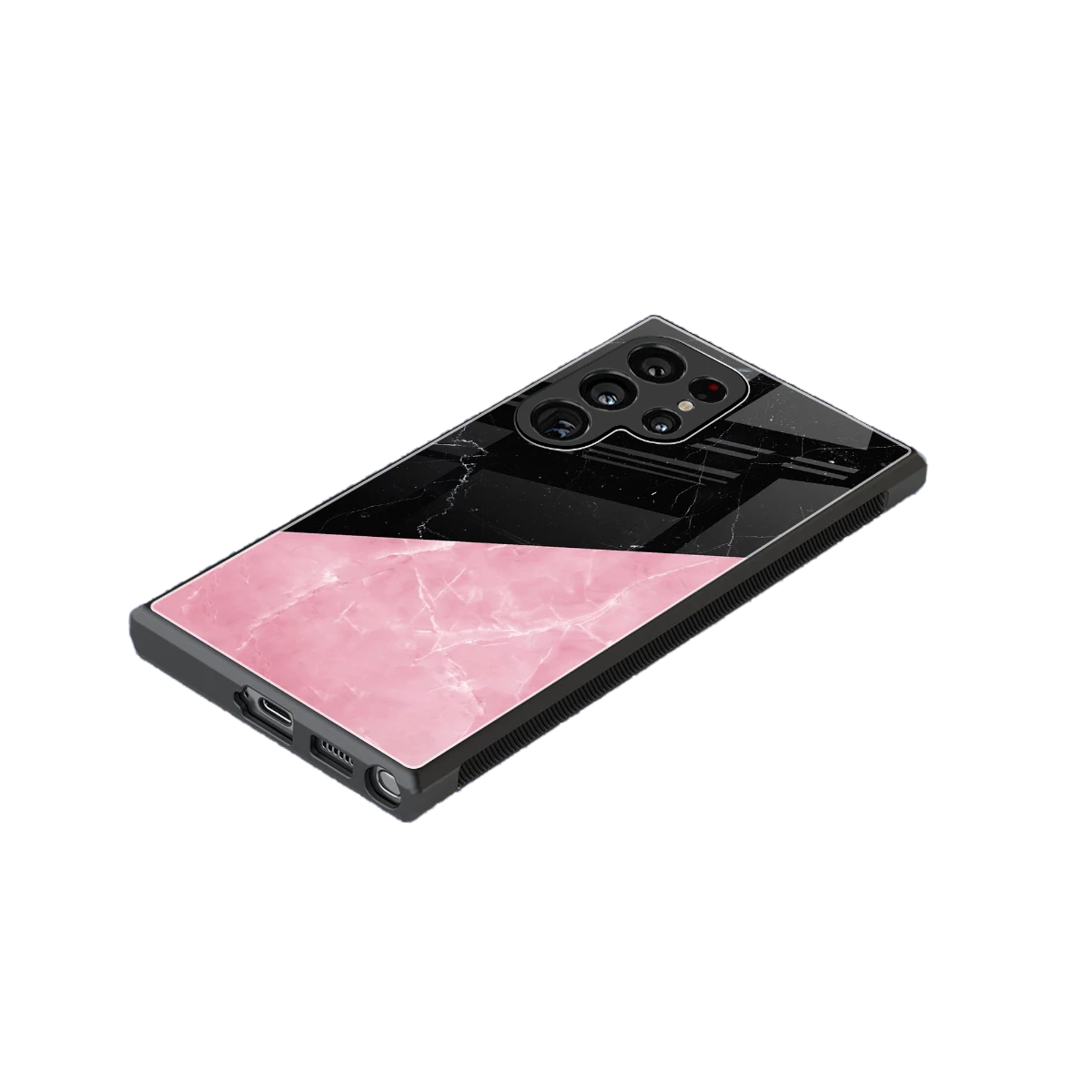 Obsidian Rose stylish phone case for samsung galaxy s23 ultra | glossy glass and slim fit