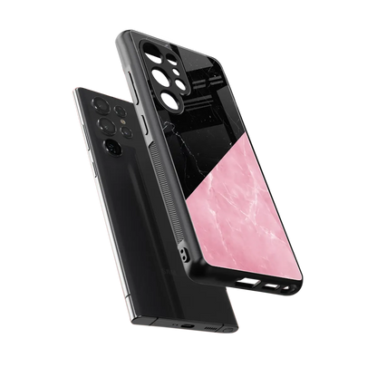 Obsidian Rose sleek samsung galaxy s25 ultra cover with tempered glass back and TPU edges