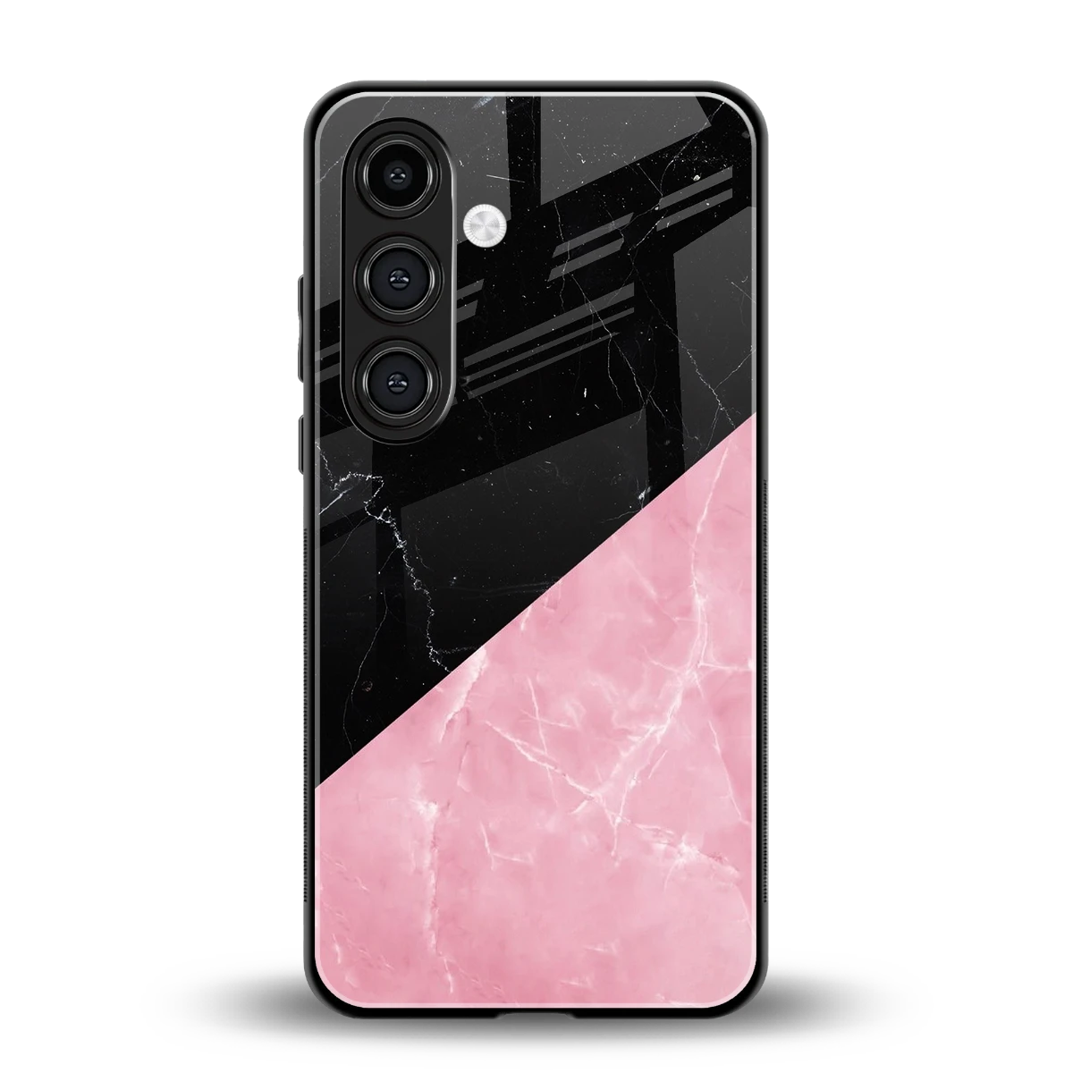Obsidian Rose back phone cover | glass case for samsung galaxy s25 plus