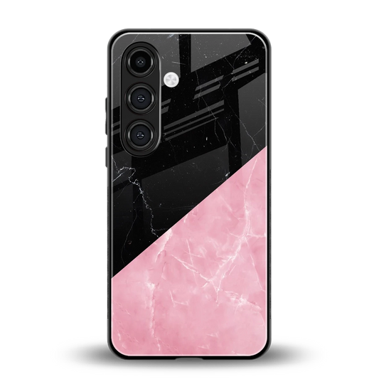 Obsidian Rose back phone cover | glass case for samsung galaxy s24 plus
