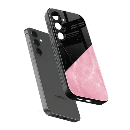 Obsidian Rose sleek samsung galaxy s24 cover with tempered glass back and TPU edges