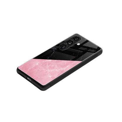 Obsidian Rose stylish phone case for samsung galaxy s24 fe | glossy glass and slim fit