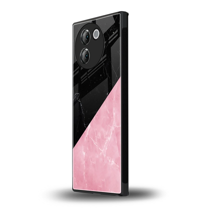 Obsidian Rose vivo v30e mobile cover | shockproof glass phone case
