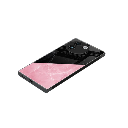 Obsidian Rose stylish phone case for vivo v30e | glossy glass and slim fit