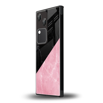 Obsidian Rose vivo v30 mobile cover | shockproof glass phone case