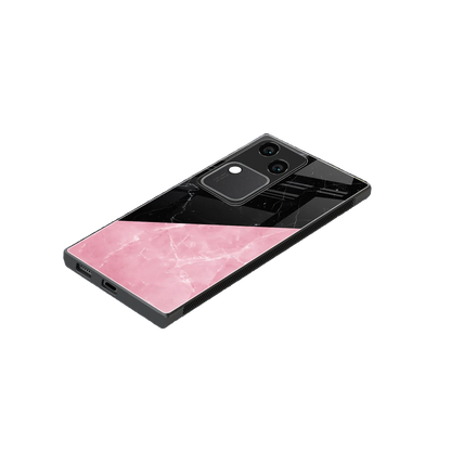 Obsidian Rose stylish phone case for vivo v30 | glossy glass and slim fit