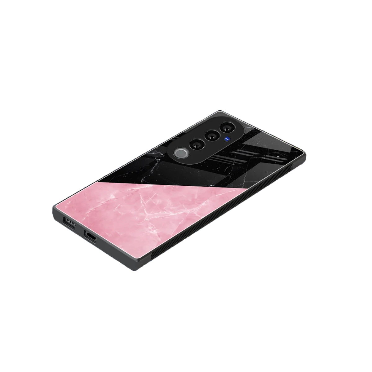 Obsidian Rose stylish phone case for vivo v40 pro | glossy glass and slim fit