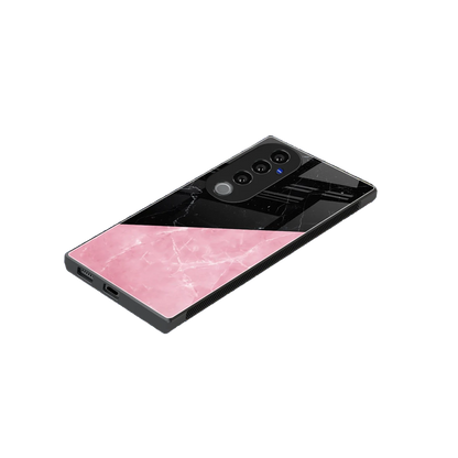 Obsidian Rose stylish phone case for vivo v40 pro | glossy glass and slim fit