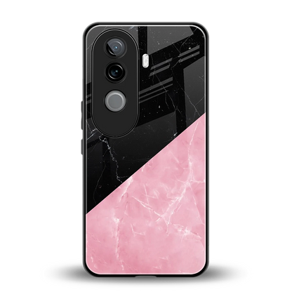 Obsidian Rose back phone cover | glass case for vivo v40e